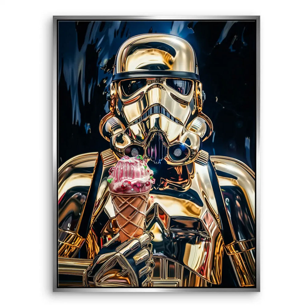 Pop Graffiti collection piece featuring iconic sci-fi imagery and ice cream.