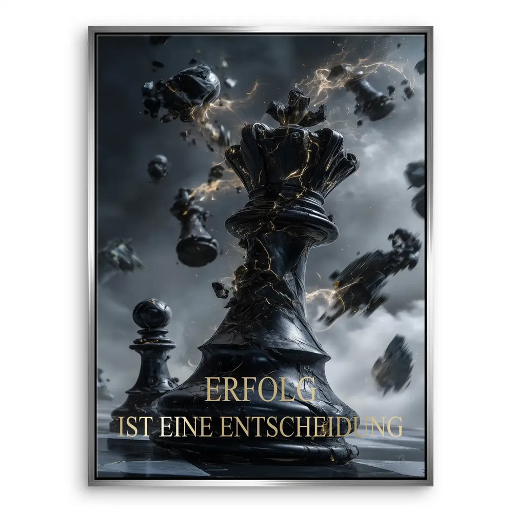Portrait-oriented canvas wall art suitable for office or study decor