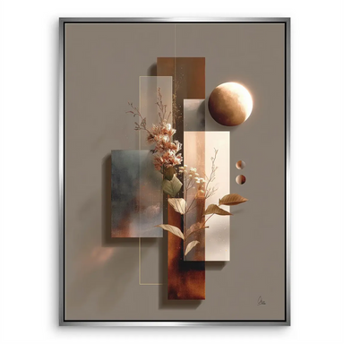 Warm neutral palette with golden accents enhances minimalist living room decor.