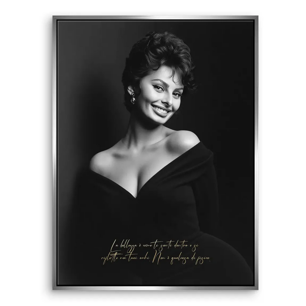 Sophia Loren Smile Canvas Print - Vintage Fashion Wall Art - Image 7