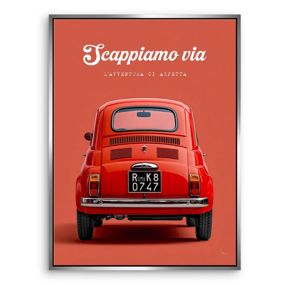 Durable canvas print suitable for living rooms and studies with automotive charm