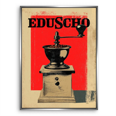 Eduscho Coffee Grinder Canvas Wall Art - Vintage Food & Drink Decor - Image 8