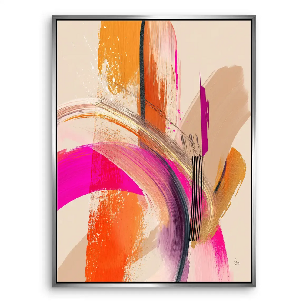 Texture-rich detail of layered pigments on high-quality canvas print