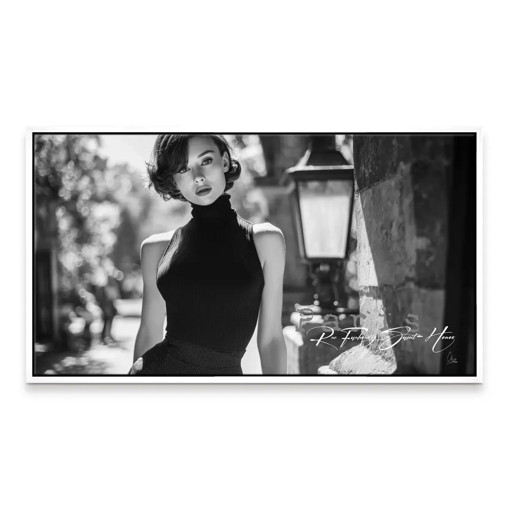 Audrey Hepburn Paris Elegance - Woman Canvas Wall Art - Image 7