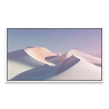 Wide desert vista with subtle diagonal shadows and tranquil atmosphere