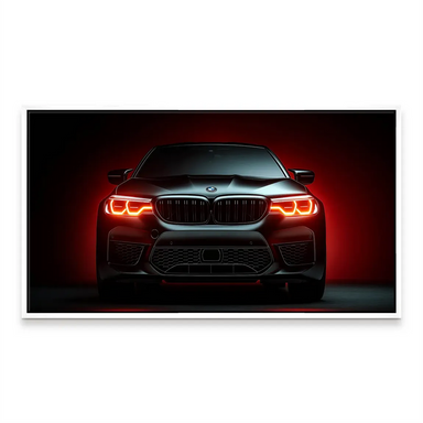 Contemporary car art featuring the BMW M5 for fans of luxury performance vehicles