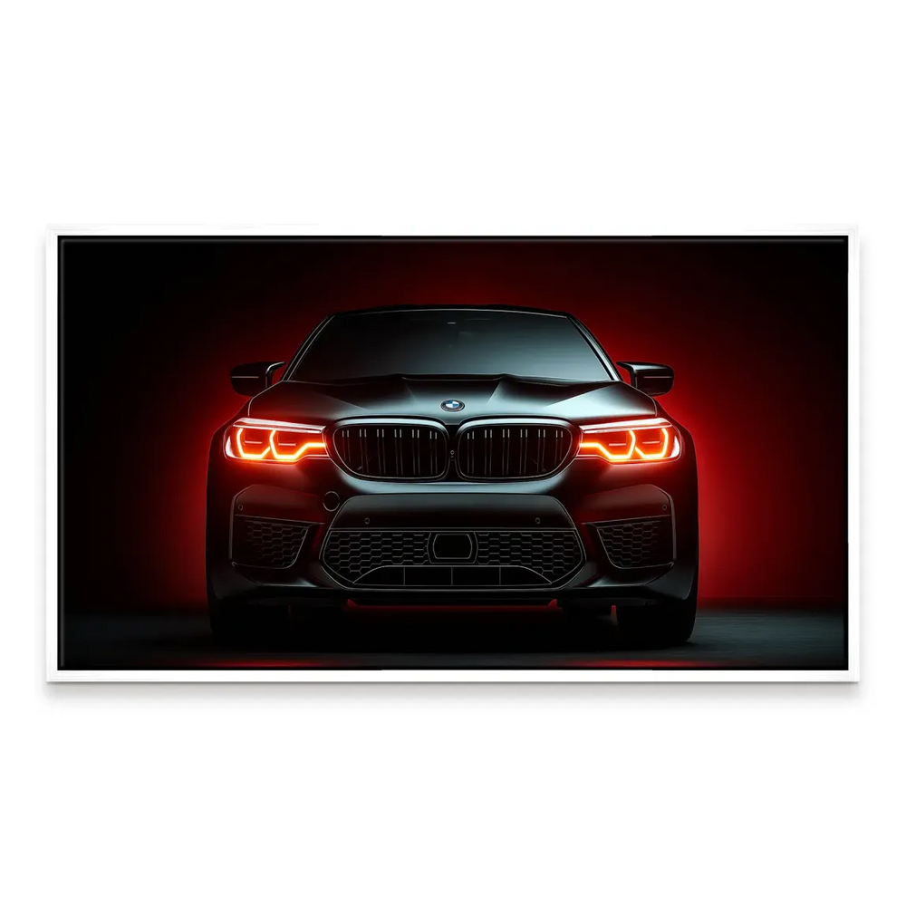 Contemporary car art featuring the BMW M5 for fans of luxury performance vehicles