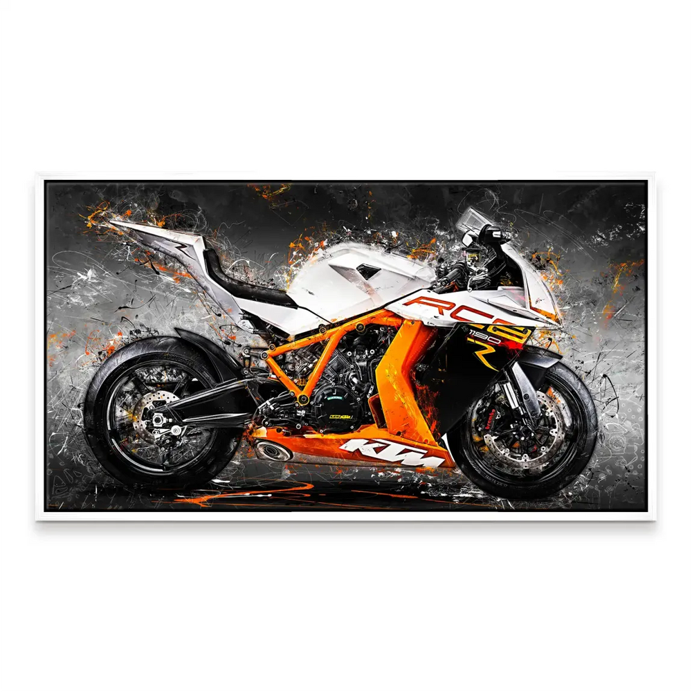 Vibrant, bold abstract vehicle art designed for statement walls.