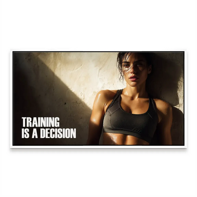 Training Is a Decision - Motivational Sports Wall Art - Image 8