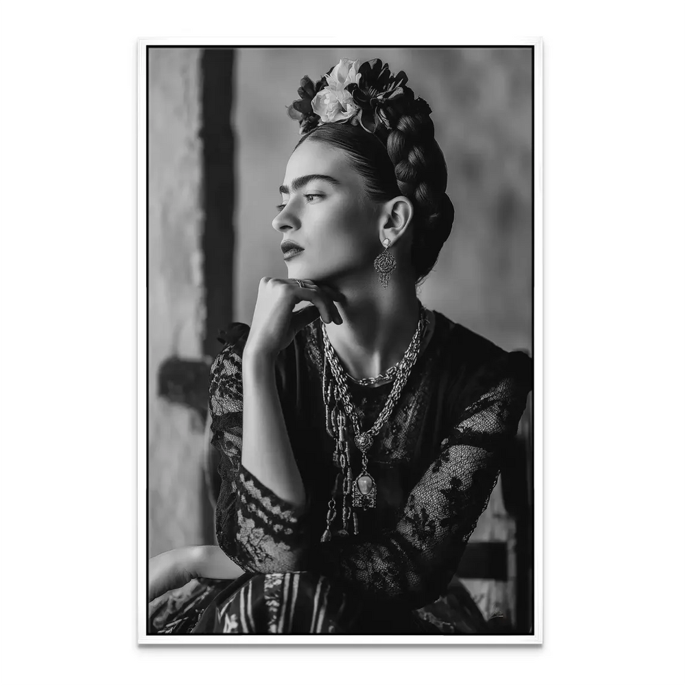 Frida-Inspired Longing Canvas Art - Vintage Boho Wall Decor - Image 5
