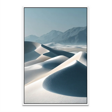 Time Made of Sand - Minimalist Desert Landscape Canvas Wall Art - Image 7