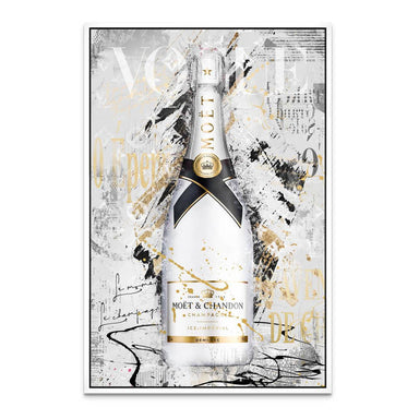 Abstract wall art with bold typography and metallic accents for stylish interiors.