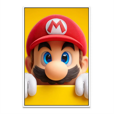 Vibrant video game wall art rendered in pop art style