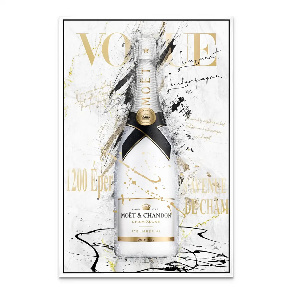 Champagne Art Canvas Print - Pop Art Fashion Wall Art - Image 6