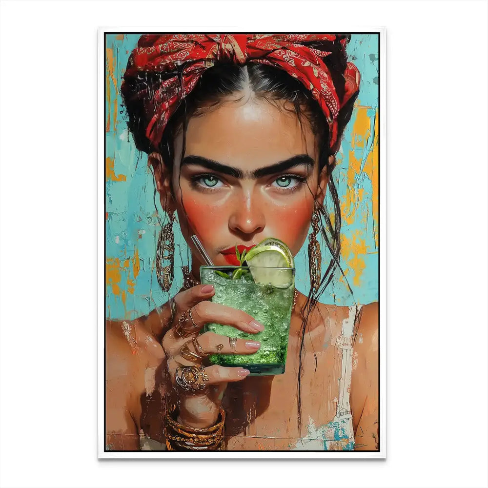 Canvas wall art ideal for living rooms, bedrooms, or offices with food/drink theme