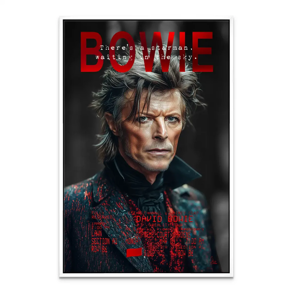 Bowie Starman Canvas Wall Art - David Bowie Portrait - Image 5