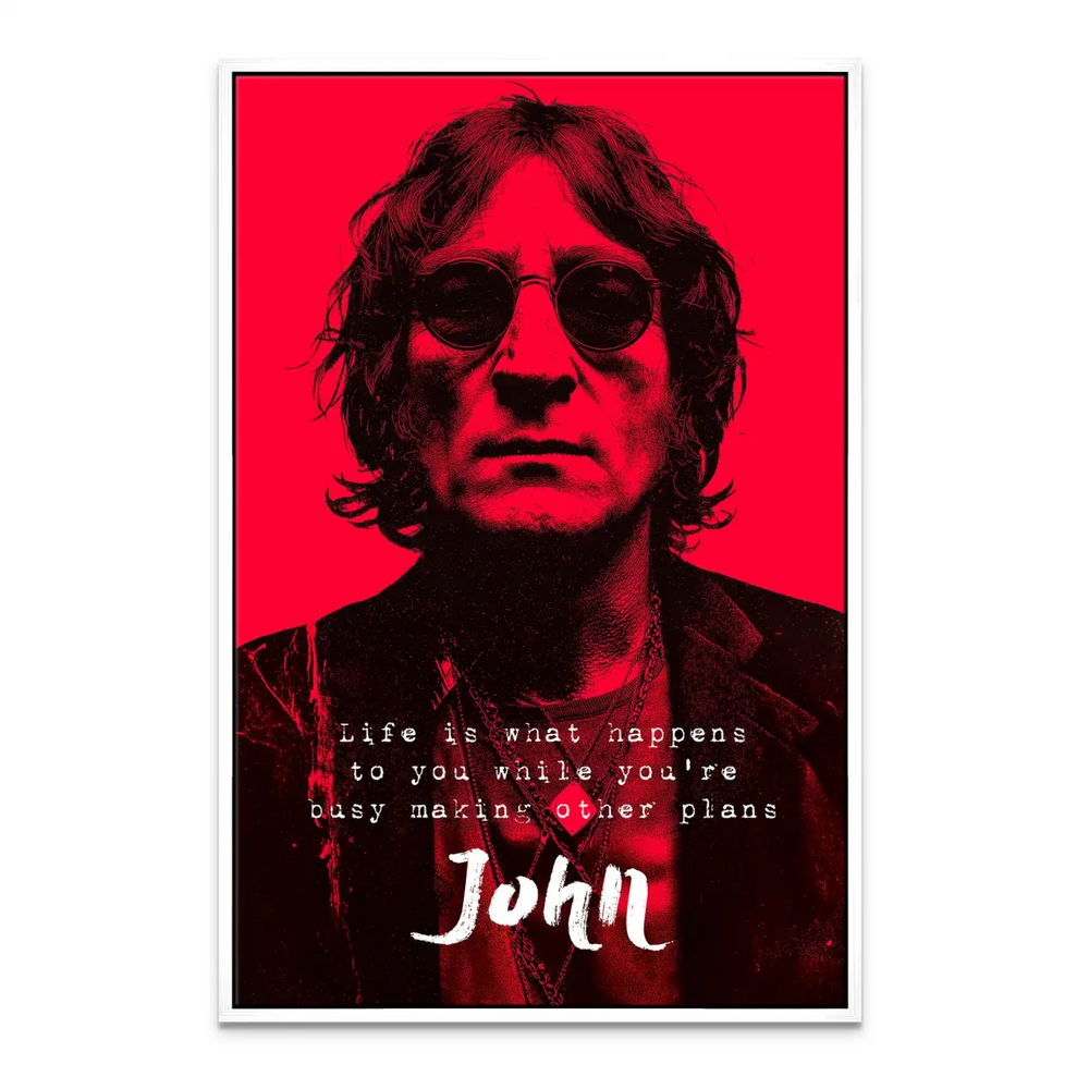 Lennon Red Vision Pop Art Canvas - Motivational Wall Art - Image 7