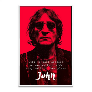 Lennon Red Vision Pop Art Canvas - Motivational Wall Art - Image 7