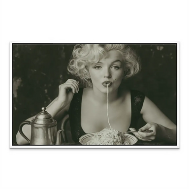 Marilyn Pasta Canvas Print - Vintage Marilyn Monroe Wall Art - Image 7
