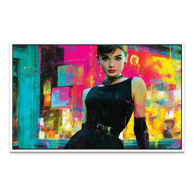 A bold, modern glam canvas print suitable for contemporary interiors.