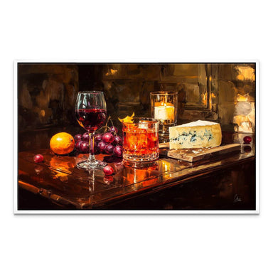 Wine in the Light - Impressionist Still Life Canvas Wall Art - Image 8