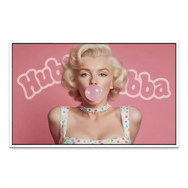 Monroe-inspired pop art canvas print ready for wall display in stylish spaces.