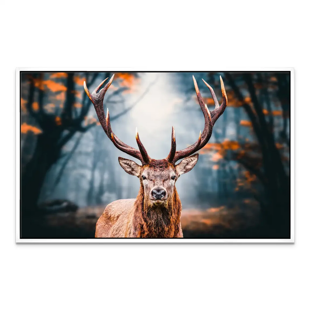 Deer in the Forest Canvas Wall Art - Wildlife Decor - Image 8
