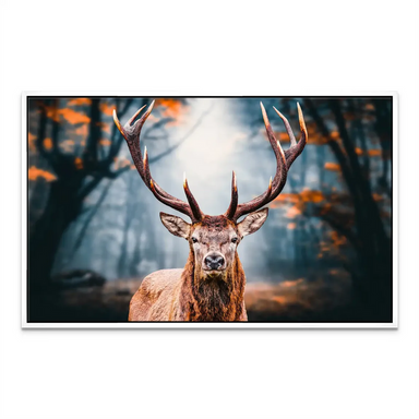 Deer in the Forest Canvas Wall Art - Wildlife Decor - Image 8