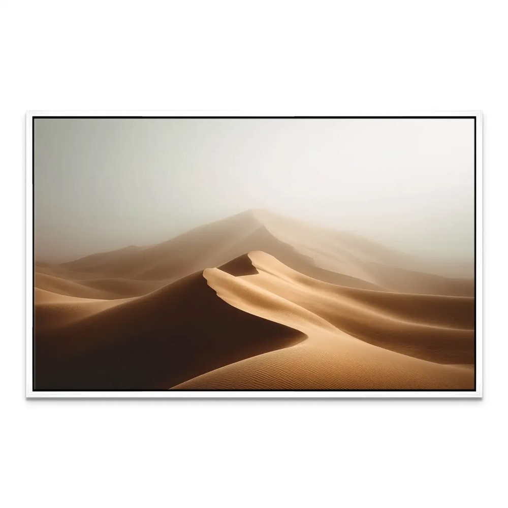 Desert Fog Landscape Canvas Print - Minimal Desert Wall Art - Image 6