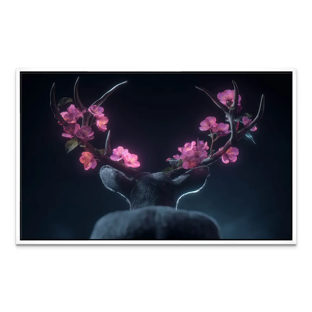 Flower Deer Canvas Print - Animal Wall Art, Boho Floral - Image 8