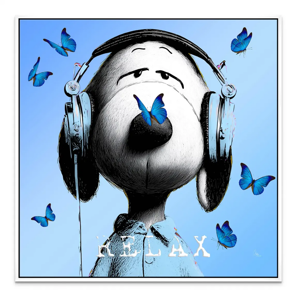 Snoopy Relax Canvas Art - Pop Art Animal Wall Art for Kids - Image 8