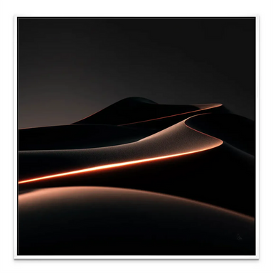 Square-format canvas wall art showcasing a serene nocturnal landscape.