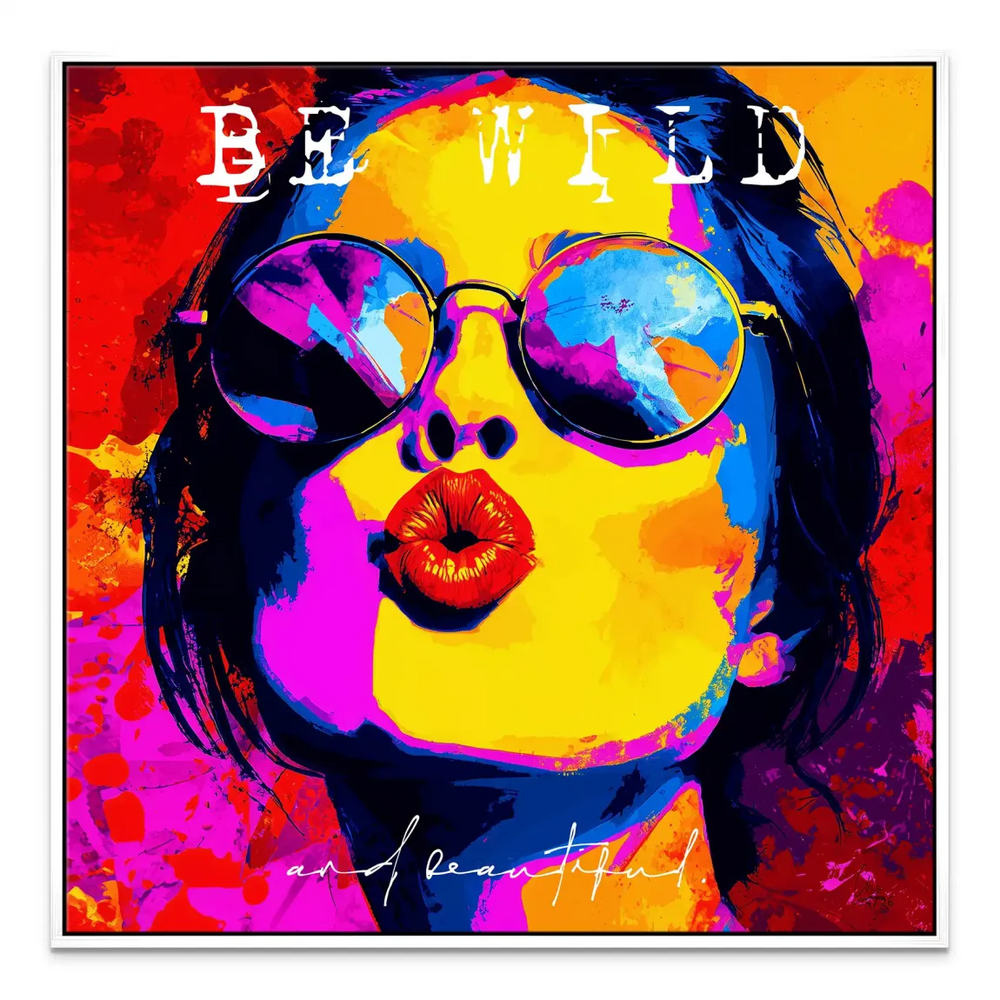 Be Wild Canvas Art - Pop Graffiti Portrait - Image 8