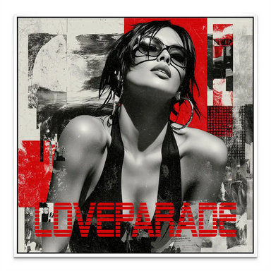 Love Parade Beauty Canvas Print - Glamour Portrait Wall Art - Image 7