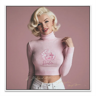 Statement canvas ideal for feminine, vintage-inspired interiors