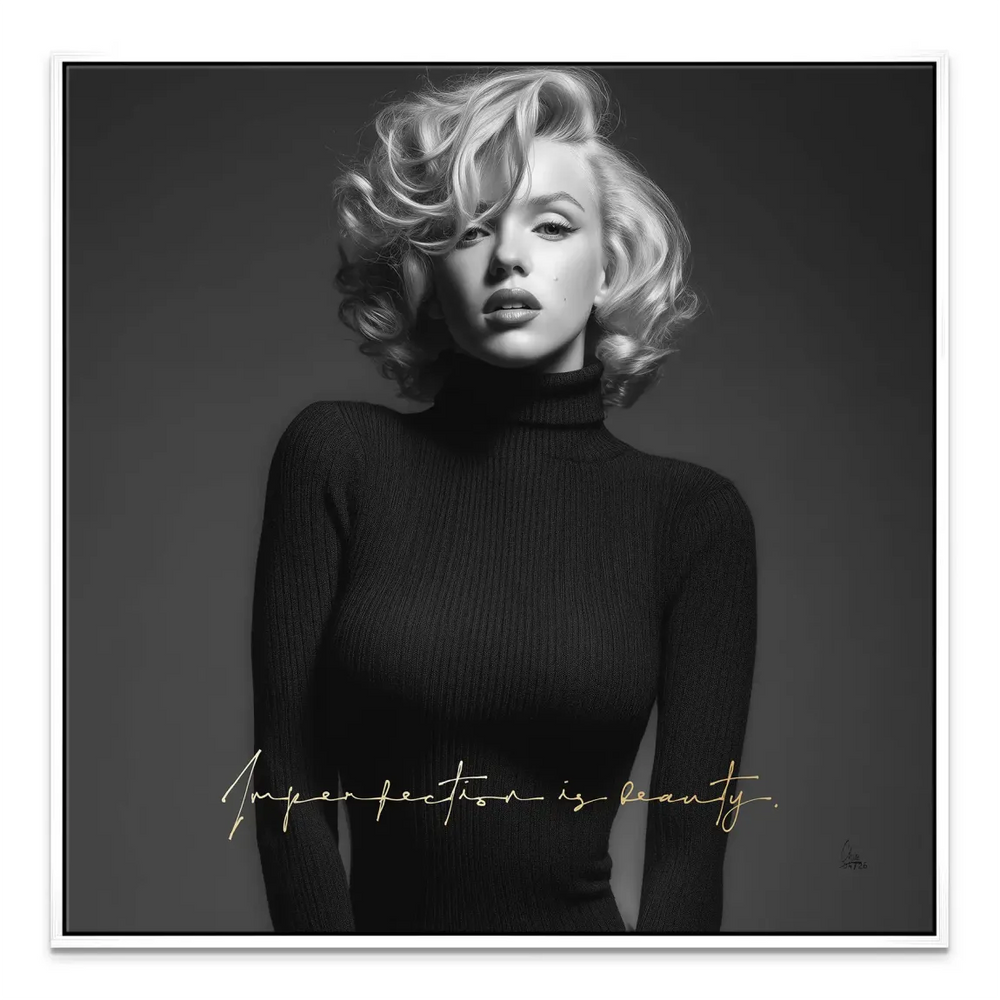 Elegant Marilyn Monroe canvas print perfect for bedrooms and offices.