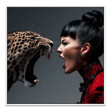 Leopard Diva Canvas Wall Art - Fashion Animal Art - Image 8