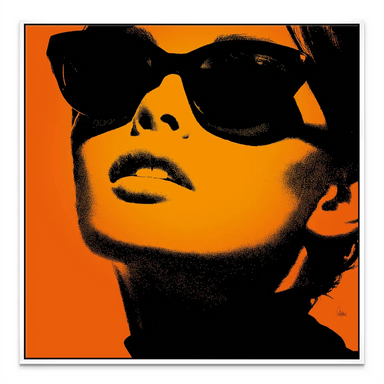 Amber Diva canvas wall art - pop art portrait - Image 6