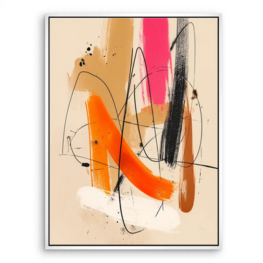 Free Dynamics Abstract Canvas Art - Modern Abstract Wall Art - Image 8