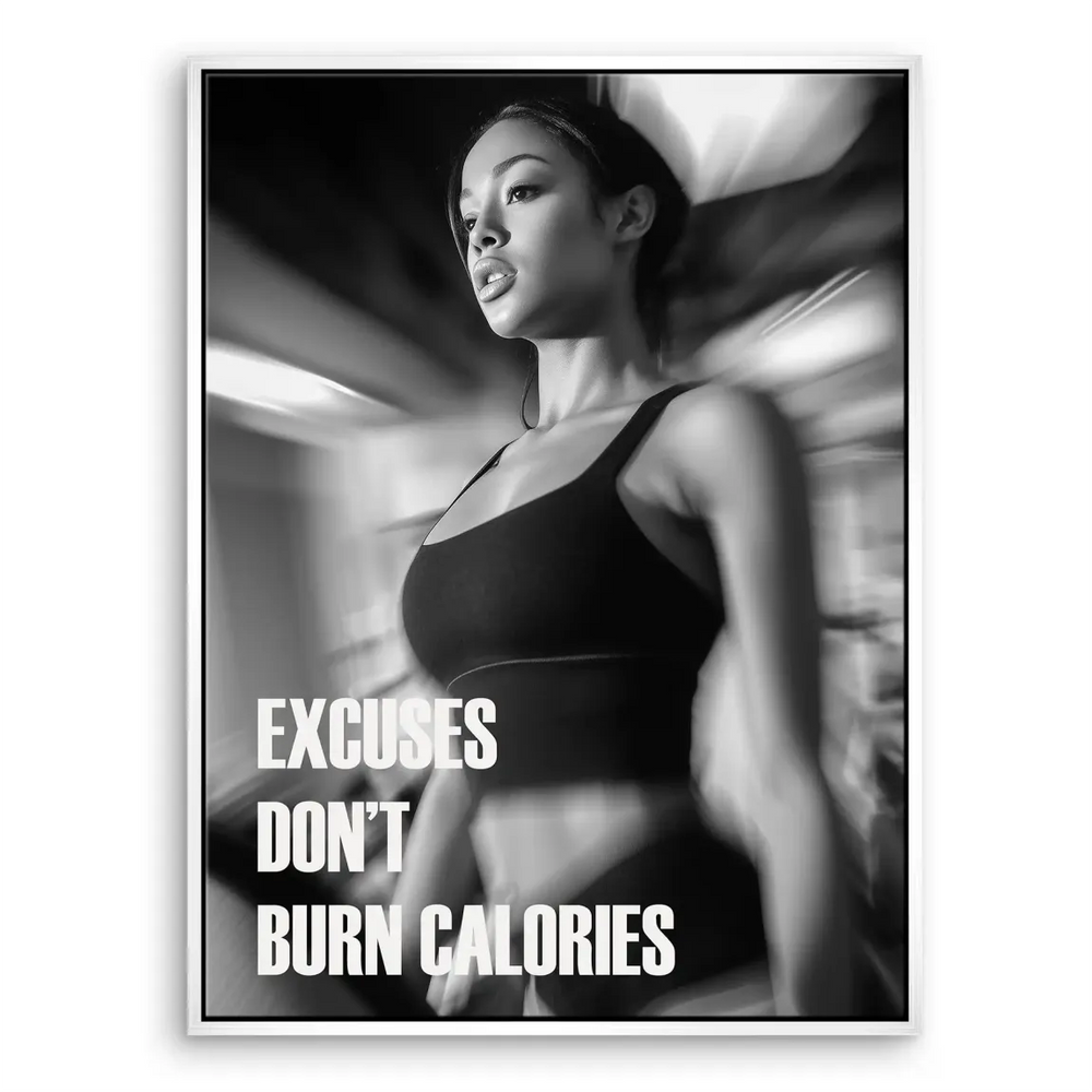 Burn Calories Fitness Canvas Wall Art - Motivational Gym Decor - Image 8
