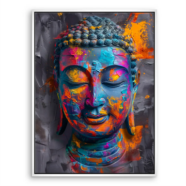 Buddha Color Poetry Canvas Print - Pop Art Religious Wall Art - Image 8