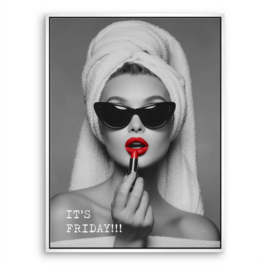 1950s-60s Hollywood-inspired fashion photography on canvas print