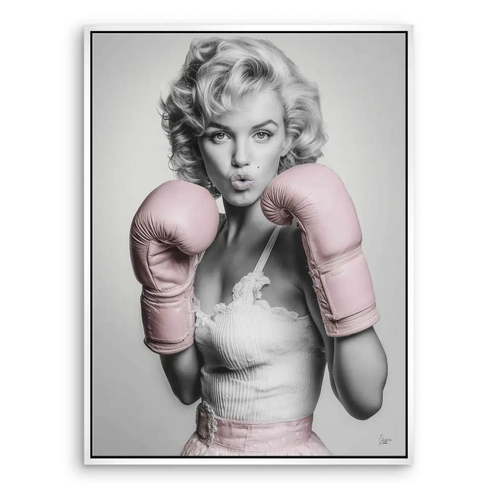Pop Art Marilyn Monroe portrait suitable for fashion and movie-themed spaces