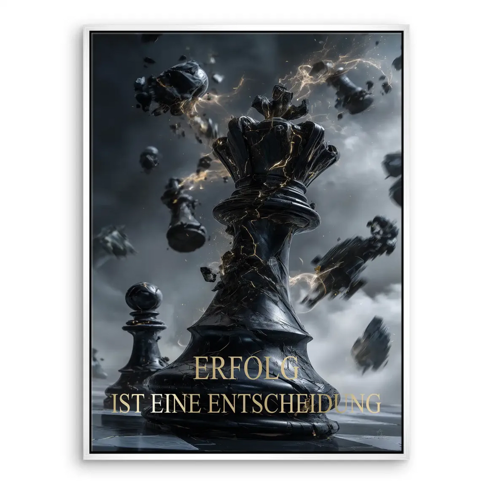Contemporary motivational canvas print for game room or workspace
