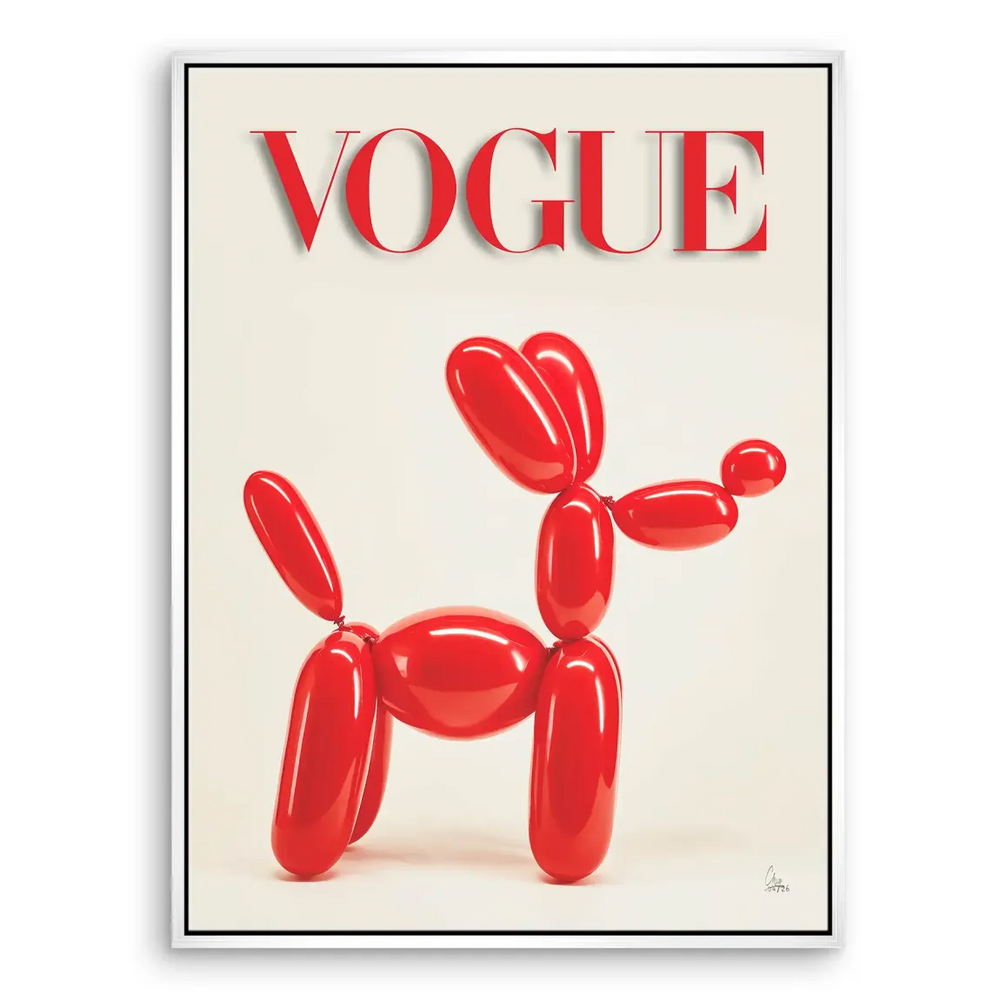 Balloon Dog Couture Canvas Wall Art - Pop Art Fashion - Image 7