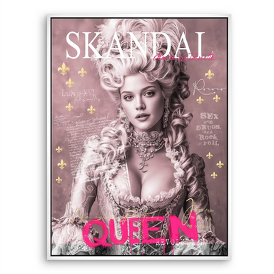 Marie Antoinette Queen Pop Art Canvas Wall Art - Image 6