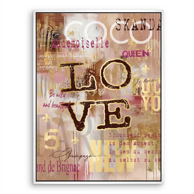 Coco Love Canvas Wall Art - Pop Graffiti Fashion & Abstract Style - Image 8