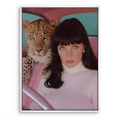 Leopard Diva Canvas Wall Art — bold statement piece.