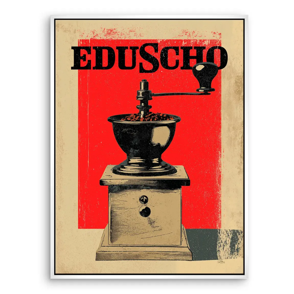 Coffee lovers wall art perfect for rustic or industrial kitchen decor