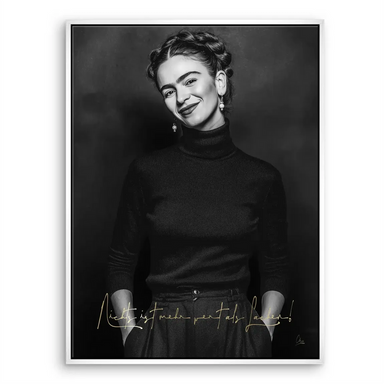 Frida Kahlo Quiet Smile Canvas Wall Art - Image 8